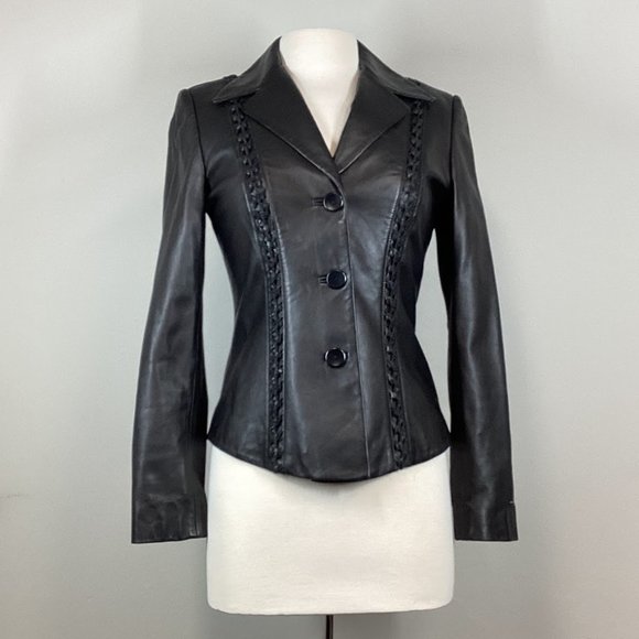 Dana Buchman Jackets & Blazers - Dana Buchman Leather Jacket Sz 2